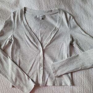 Light Gray Button-Up